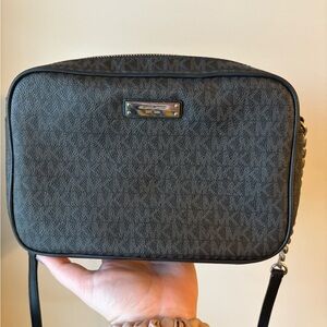 Michael Kors Saffiano Black Crossbody Bag